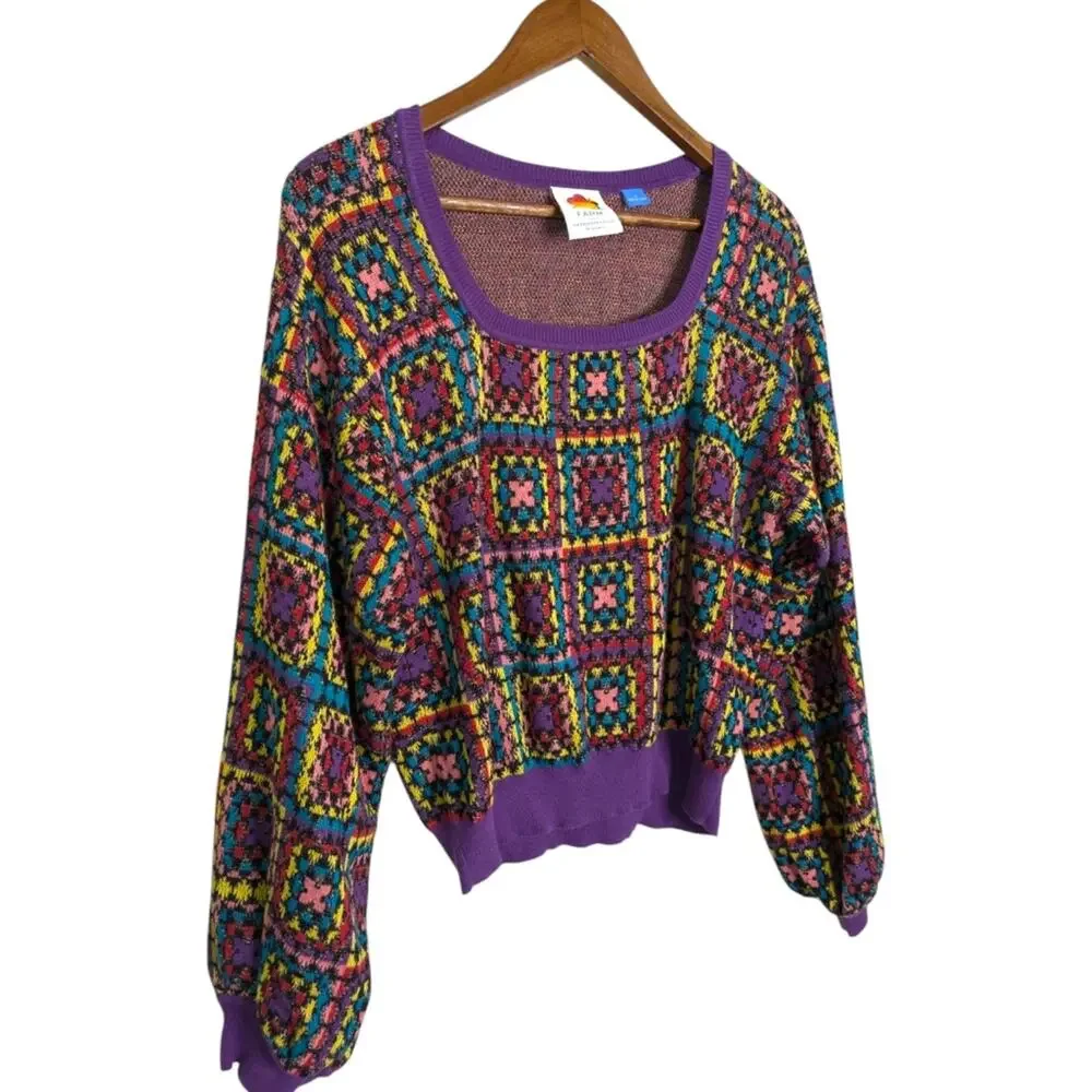 FARM Rio Multicolor Patterned Sweater - Picture 4 of 12